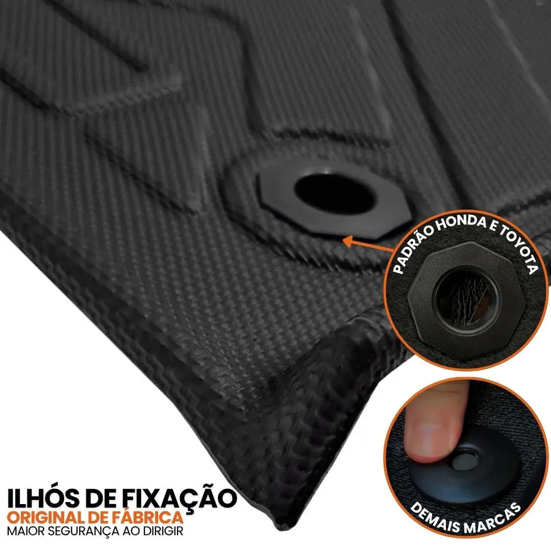 JOGO DE TAPETE BANDEJA PREMIUM YARIS 2023 A 2024 SEDAN - COMPLETO