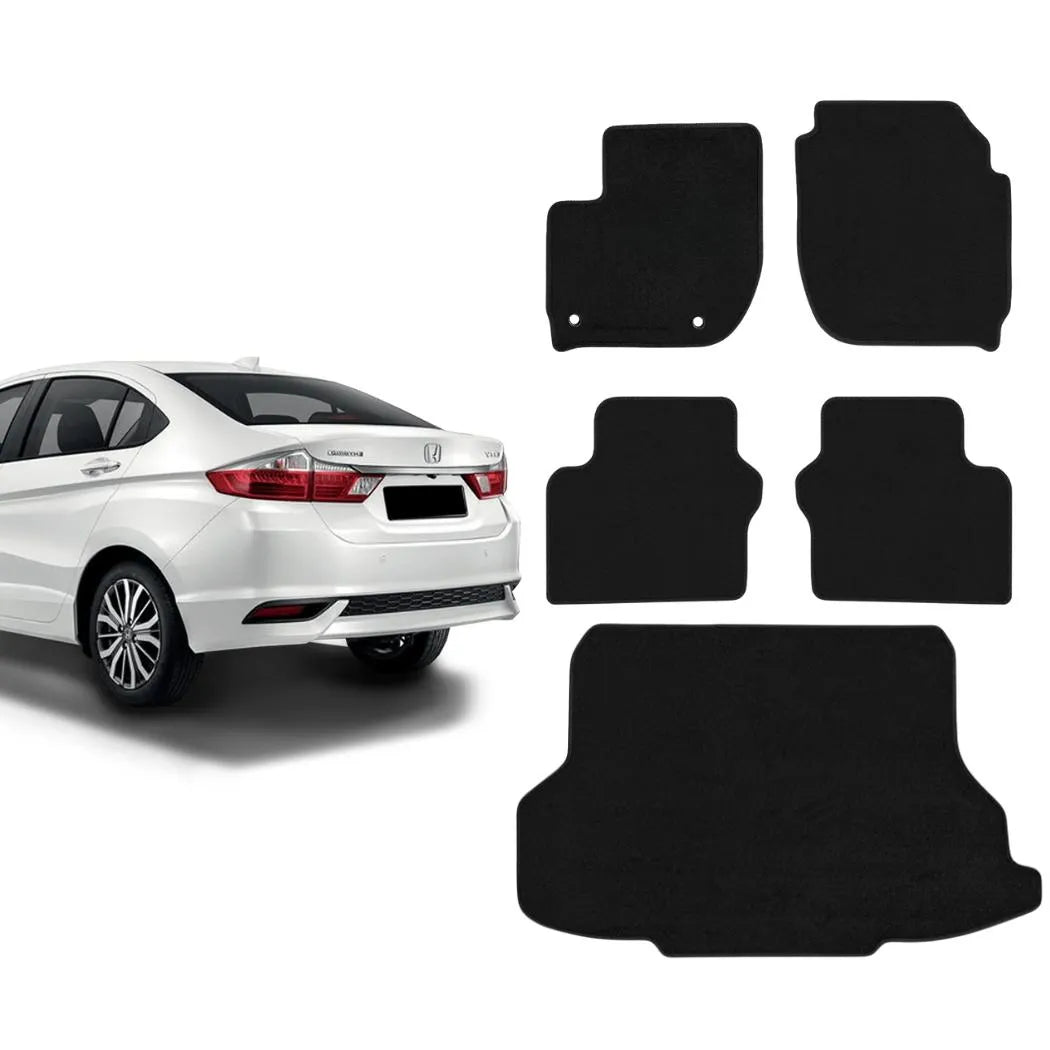 KIT TAPETES CARPETE PORTA MALAS + INTERNOS CITY 2015 A 2021