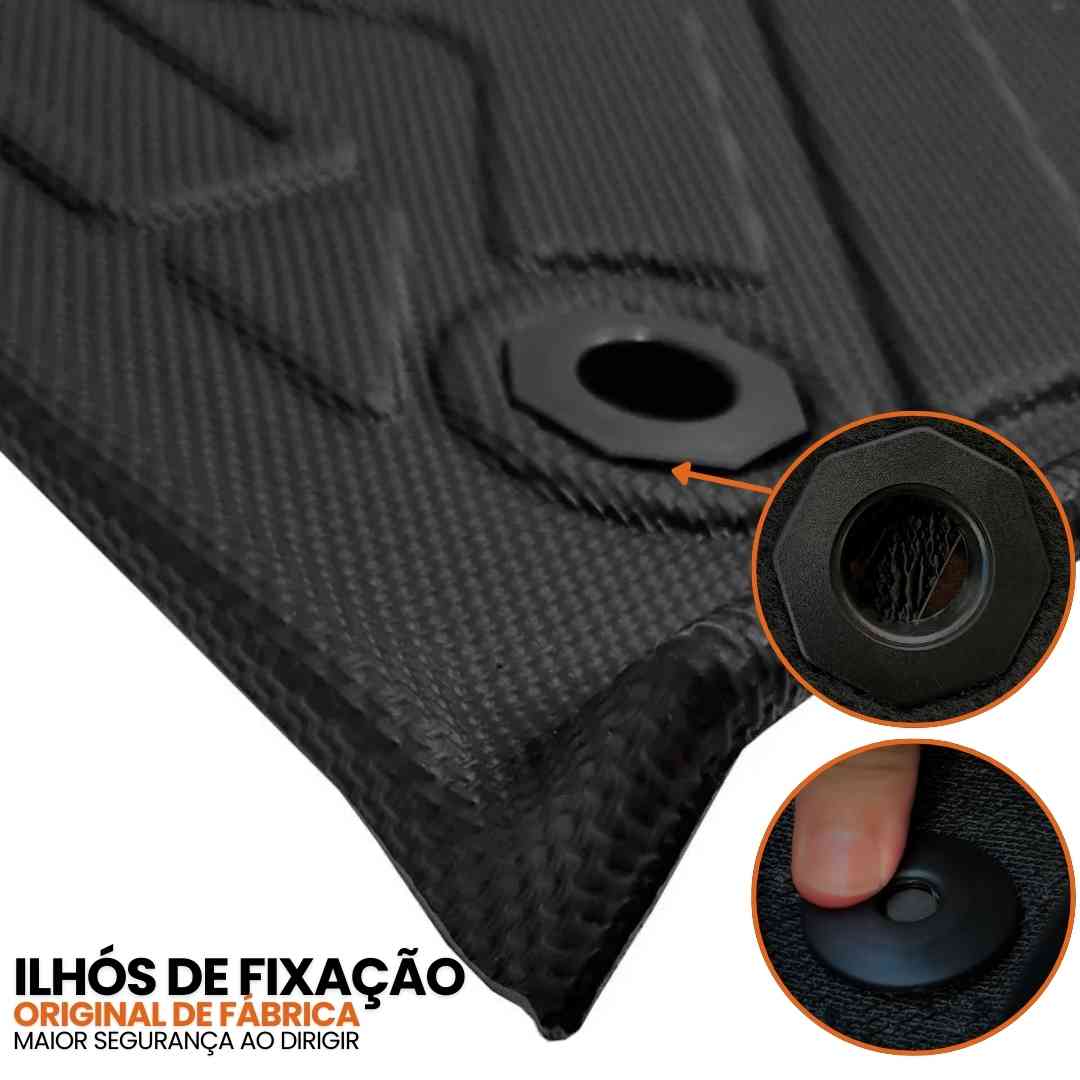 JOGO DE TAPETE BANDEJA PREMIUM FORD MAVERICK 2022 A 2025 - COMPLETO