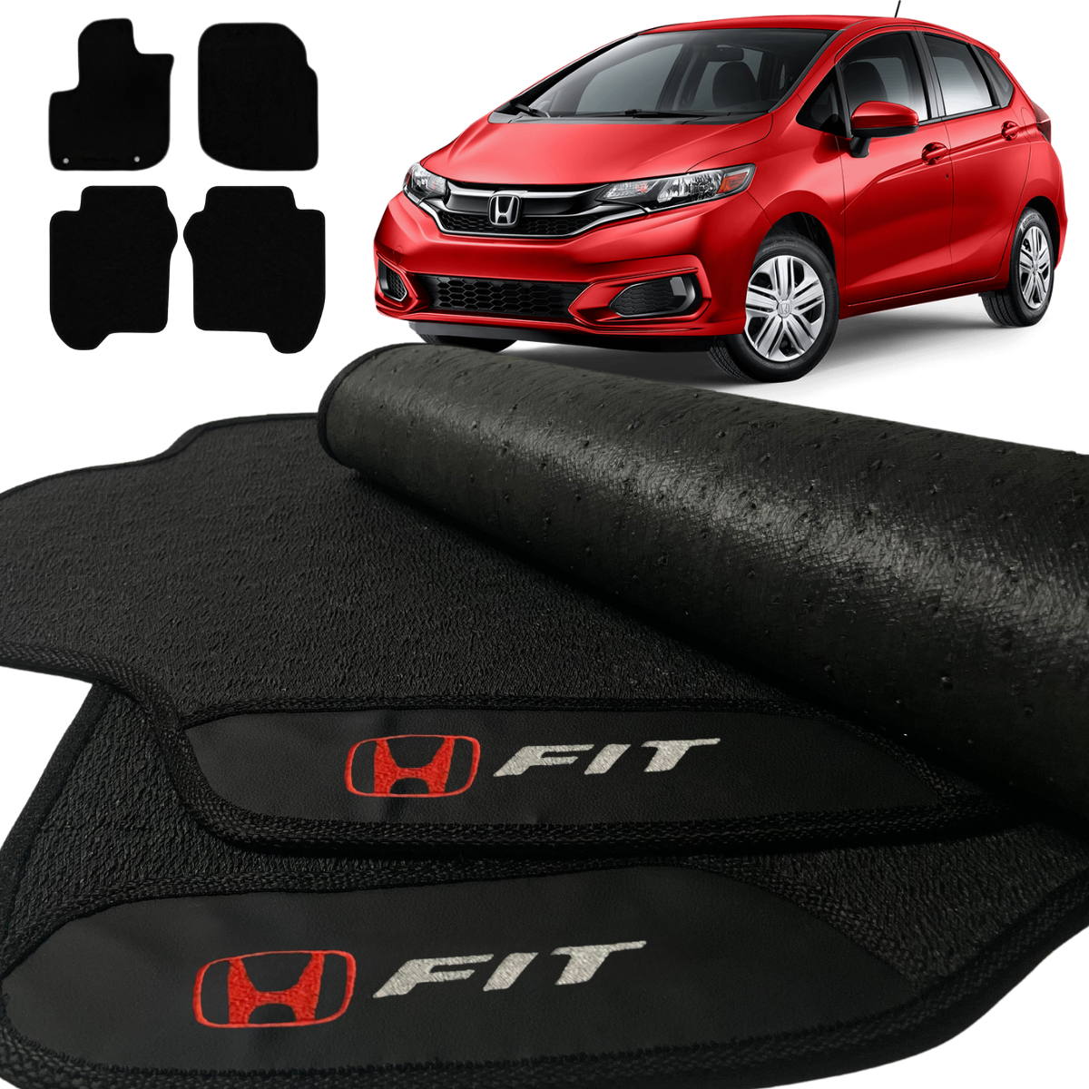 TAPETE BORRACHA PREMIUM FIT 2015 A 2021 3 PEÇAS