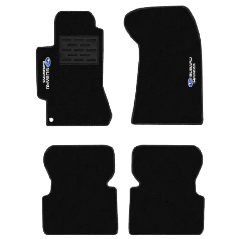TAPETE CARPETE SUBARU IMPREZA 2000 A 2007 PRETO 4 PEÇAS