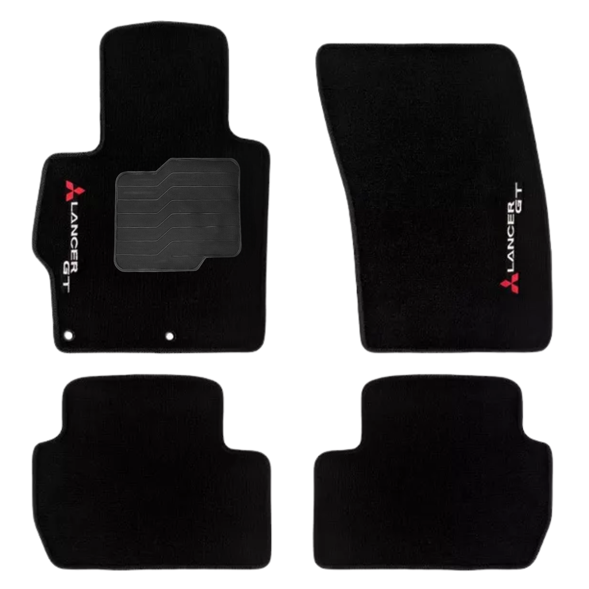 KIT TAPETES CARPETE PORTA MALAS + INTERNOS LANCER GT 2007 A 2019