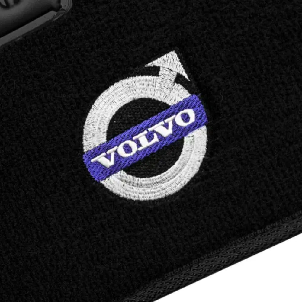 TAPETE CARPETE VOLVO V50 2004 A 2012 PRETO 4 PEÇAS