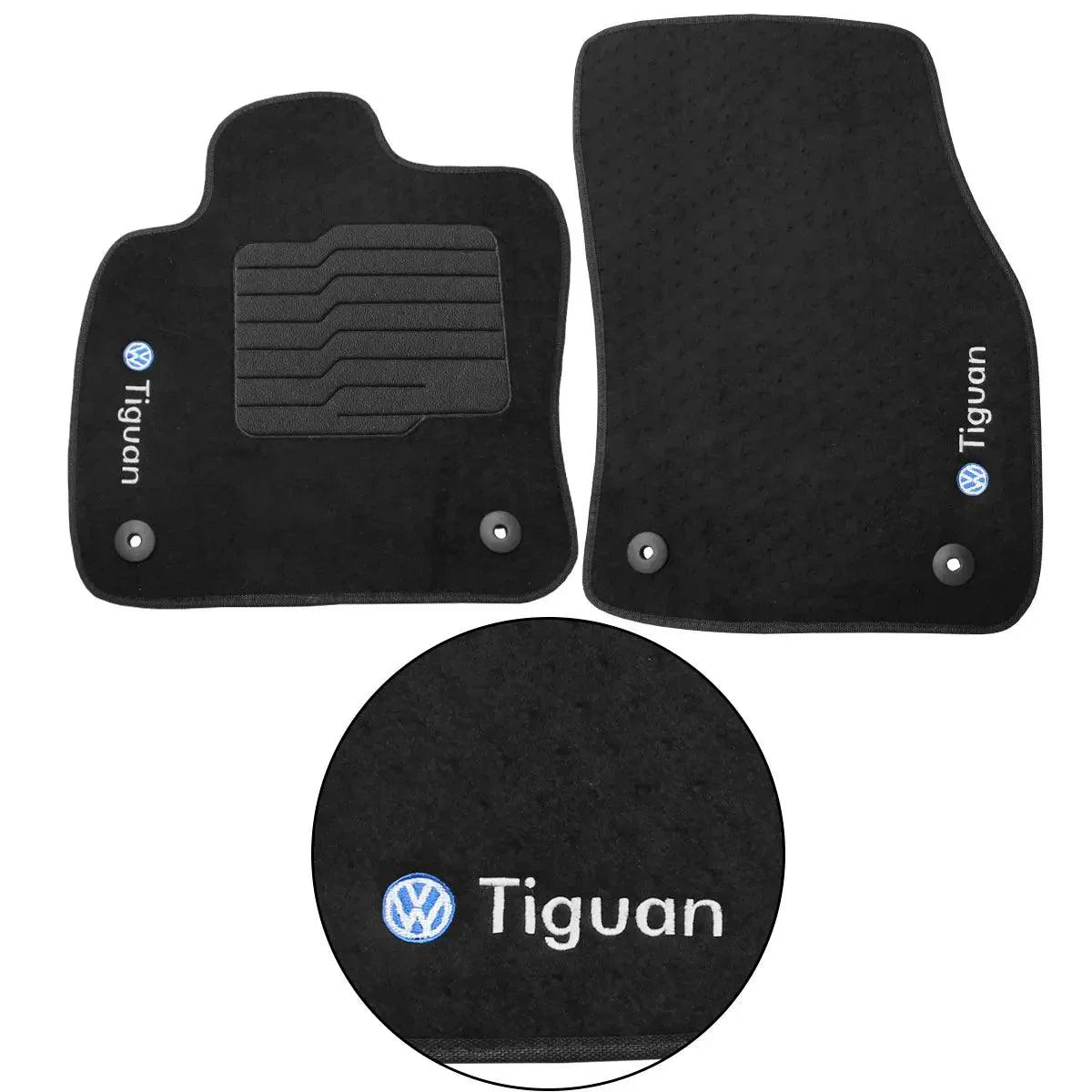 TAPETE CARPETE TIGUAN 2009 A 2017 PRETO 5 PEÇAS