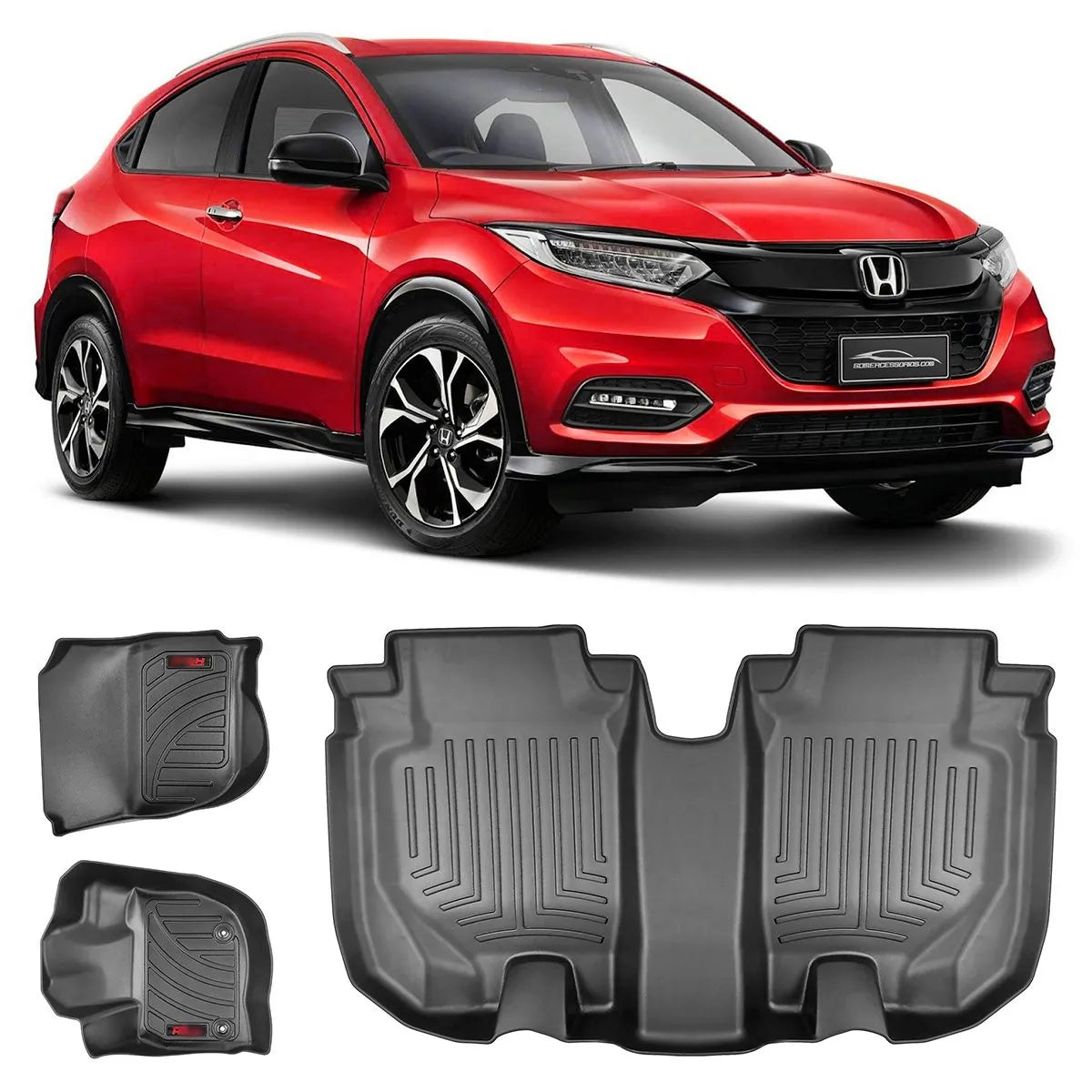 JOGO DE TAPETE BANDEJA PREMIUM HR-V 2015 A 2021 - COMPLETO