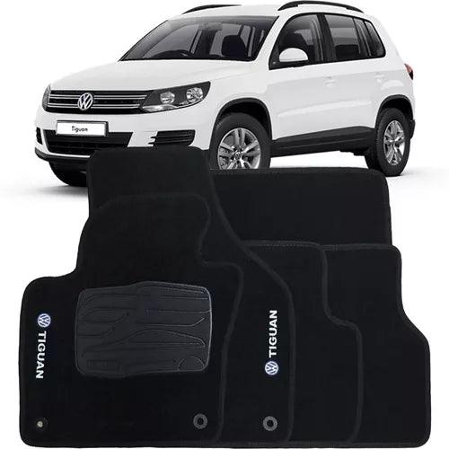 TAPETE CARPETE TIGUAN 2009 A 2017 PRETO 5 PEÇAS