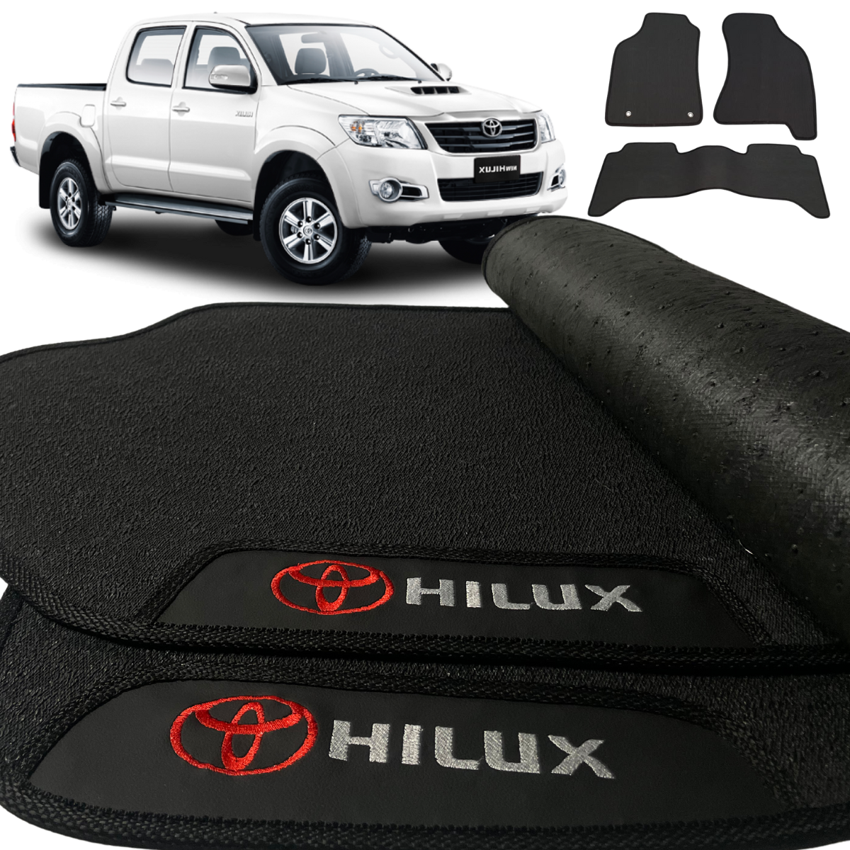 TAPETE BORRACHA PREMIUM HILUX 2005 A 2015
