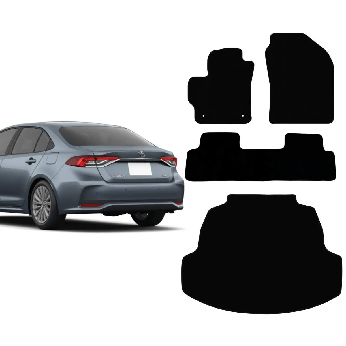 KIT TAPETES CARPETE PORTA MALAS + INTERNOS COROLLA 2020 A 2025