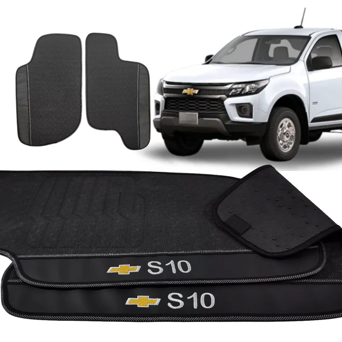 TAPETE BORRACHA PREMIUM S10 1996 A 2011 (2 PORTAS)