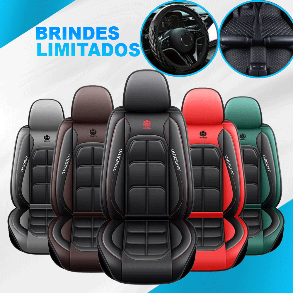 Kit Novren™ — Capas de Couro Premium + Tapetes e Capa de Volante GRÁTIS
