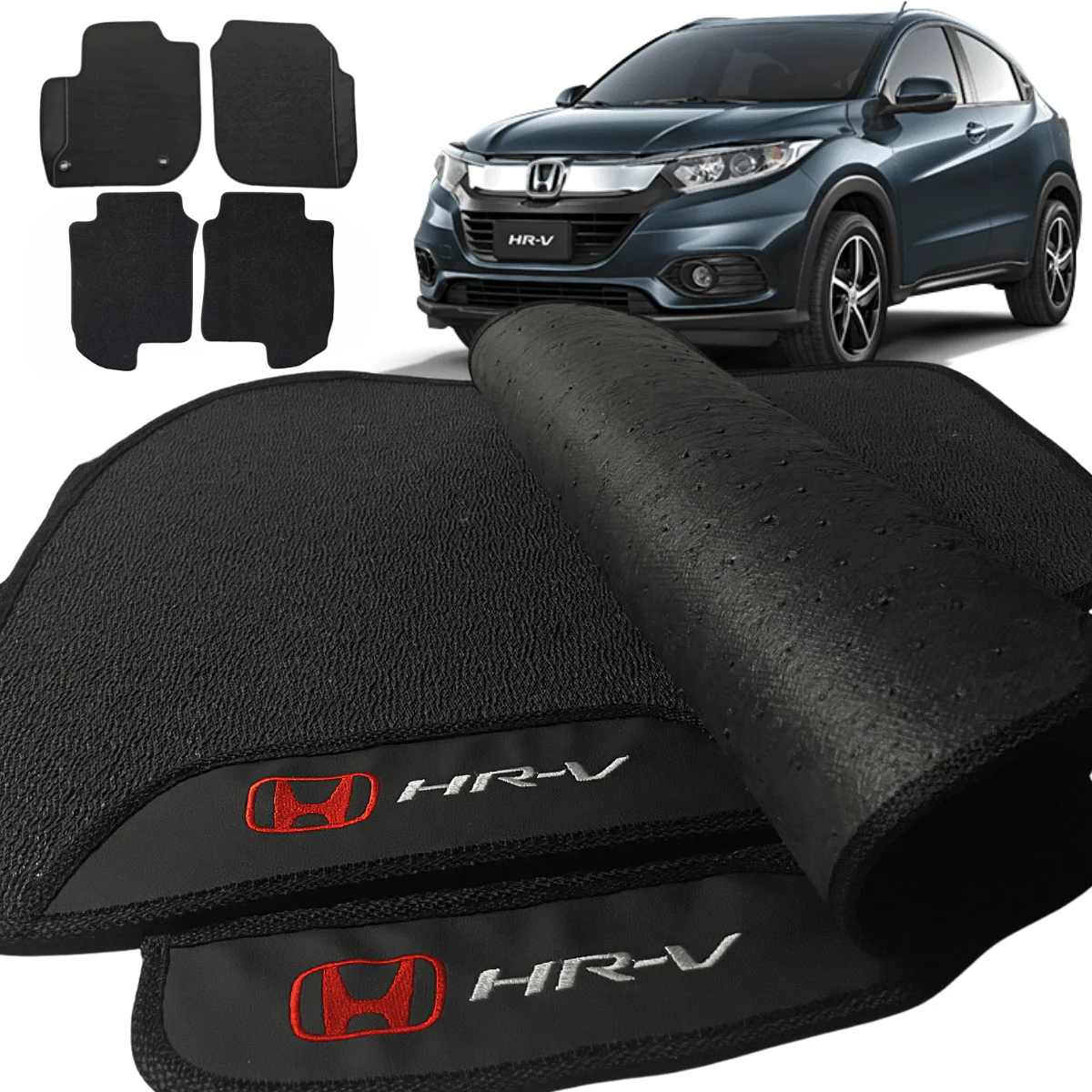 TAPETE BORRACHA PREMIUM HR-V 2015 A 2021 4 PEÇAS