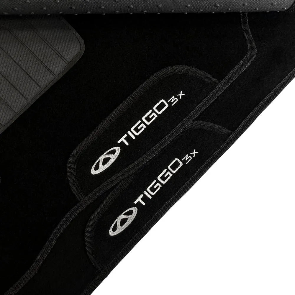 TAPETE CARPETE TIGGO 3X 2021 A 2022 3 PEÇAS