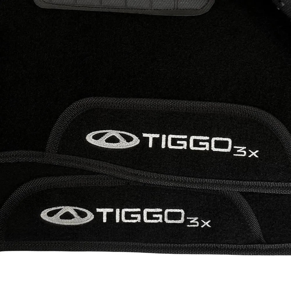 TAPETE CARPETE TIGGO 3X 2021 A 2022 3 PEÇAS