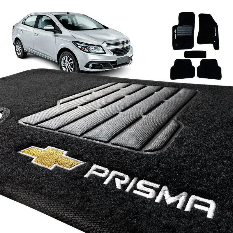 TAPETE CARPETE PRISMA 2013 A 2018 PRETO BORDADO 5 PEÇAS